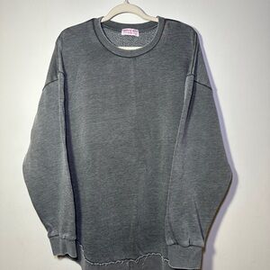Discount Divas Gray Crewneck Pullover Sweatshirt Size 3X